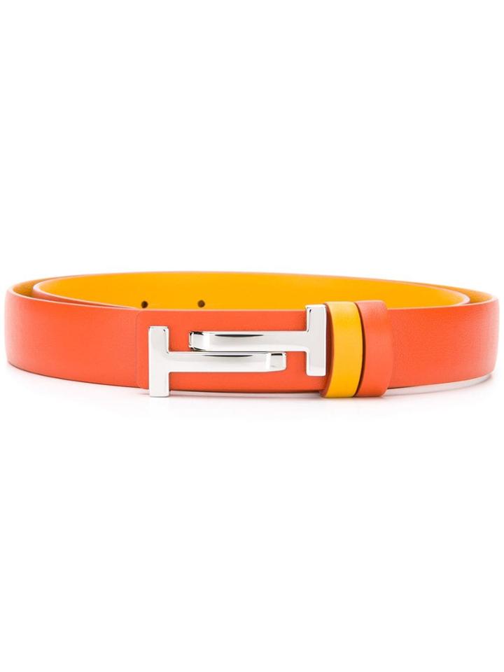 Tod's Double T Belt - Orange