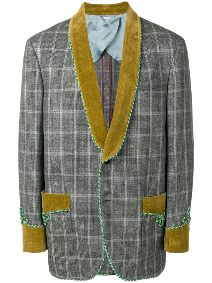 Gucci Check Blazer - Green