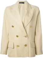 Jean Louis Scherrer Vintage Cropped Blazer - Nude & Neutrals