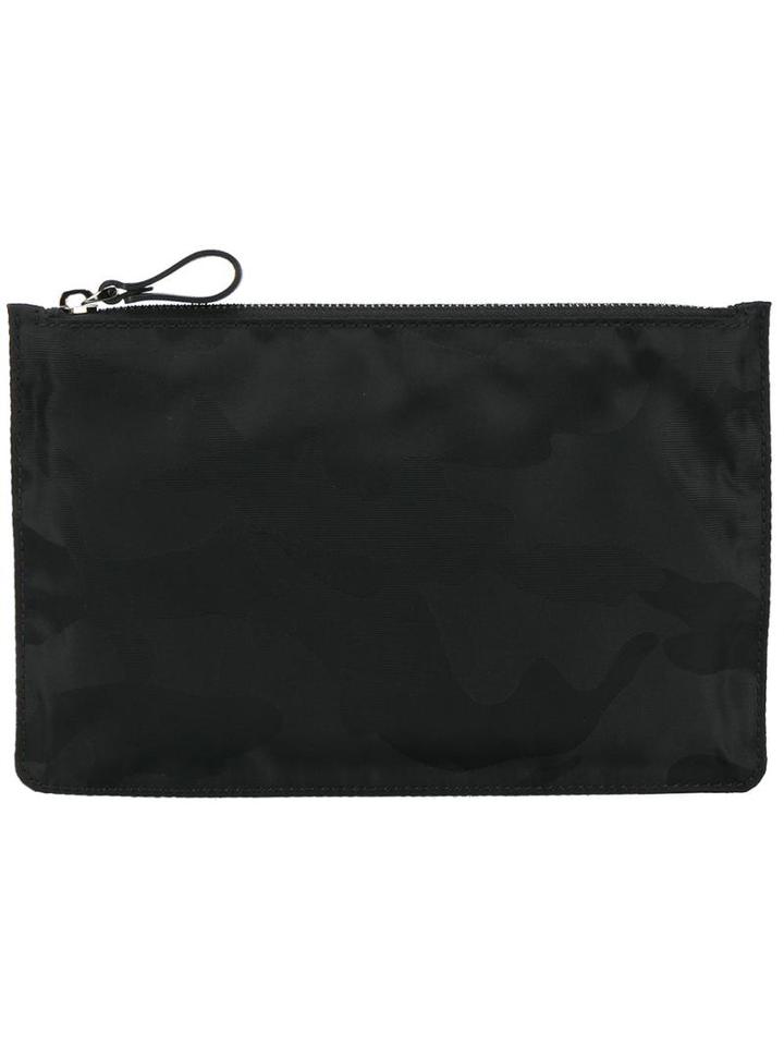 Valentino - Camouflage Clutch - Men - Nylon - One Size, Black, Nylon