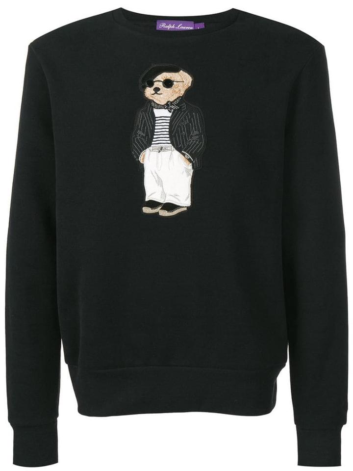 Ralph Lauren Purple Label Teddy Jumper - Black