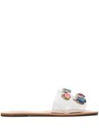 Schutz Embellished Slide Sandals - Brown