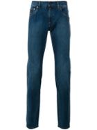 Salvatore Ferragamo Denim Slim-fit Jeans, Men's, Size: 50, Blue, Cotton/spandex/elastane