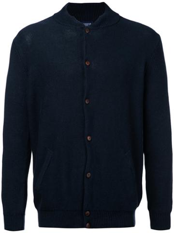 Sailboat Cardigan - Men - Cotton - M, Blue, Cotton, Monsieur Lacenaire
