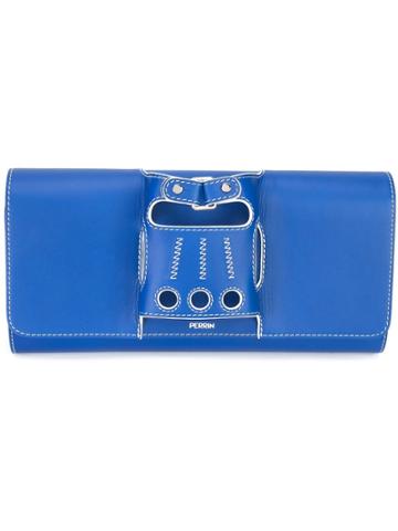 Perrin Paris 'carl' Clutch - Blue