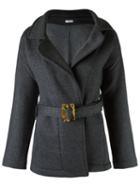 Lygia & Nanny Belted Trench Coat, Women's, Size: 38, Grey, Polyamide