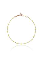 Gigi Clozeau Lime Green Rg Bead Rose Gold Bracelet - Yellow