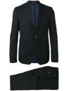 Tagliatore Pointed Lapel Two-piece Suit, Men's, Size: 46, Blue, Virgin Wool/cupro