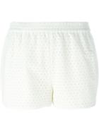 Diane Von Furstenberg 'belize' Shorts, Women's, Size: 10, White, Cotton/silk