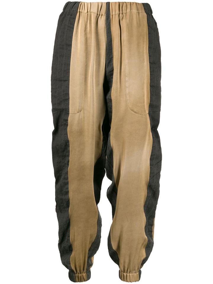 Uma Wang Loose-fit Paisley Trousers - Grey