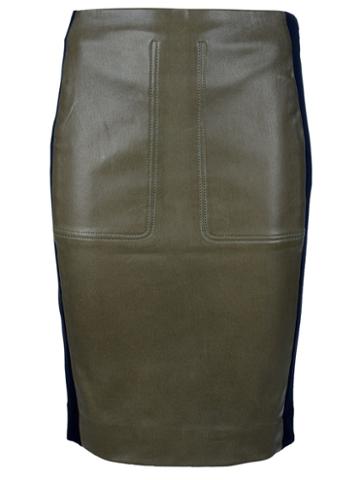 Balenciaga Leather Pencil Skirt