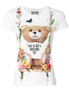 Moschino Floral Print Logo T-shirt - White