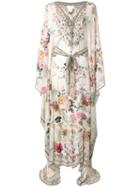 Camilla Floral Print Lace Up Kaftan - Cla. Jardin