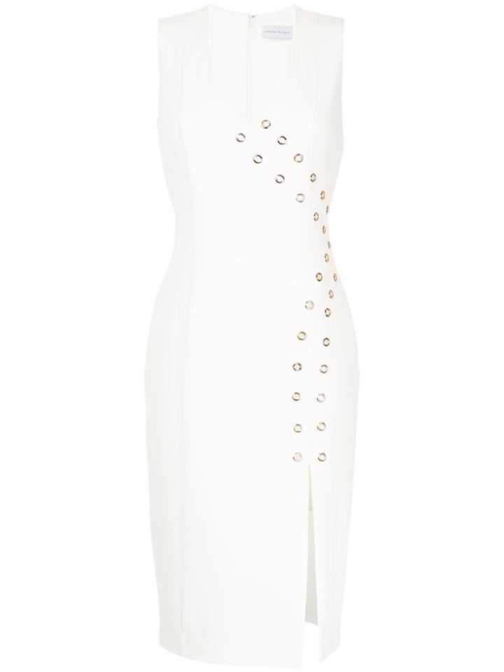 Rebecca Vallance Adriatic Eyelet Midi Dress - White