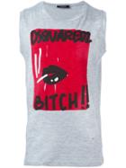 Dsquared2 Sleeveless T-shirt, Men's, Size: Xxs, Grey, Cotton/viscose