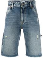 Tommy Jeans Frayed Shorts - Blue