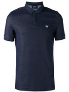 Armani Jeans Classic Polo Shirt, Men's, Size: Large, Blue, Cotton/polyester/spandex/elastane