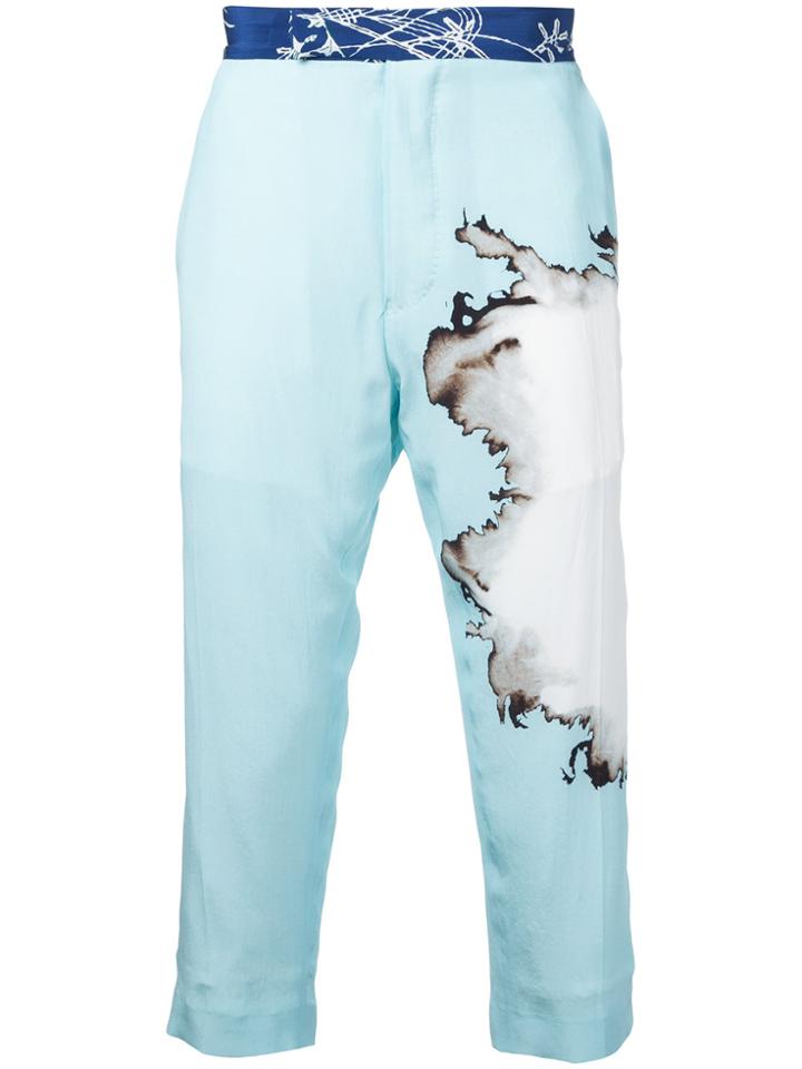 Haider Ackermann Dye Print Trousers - Blue