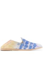 Pedro Garcia Ocean Tie-dye Yoshi Slip-on Loafers - Blue