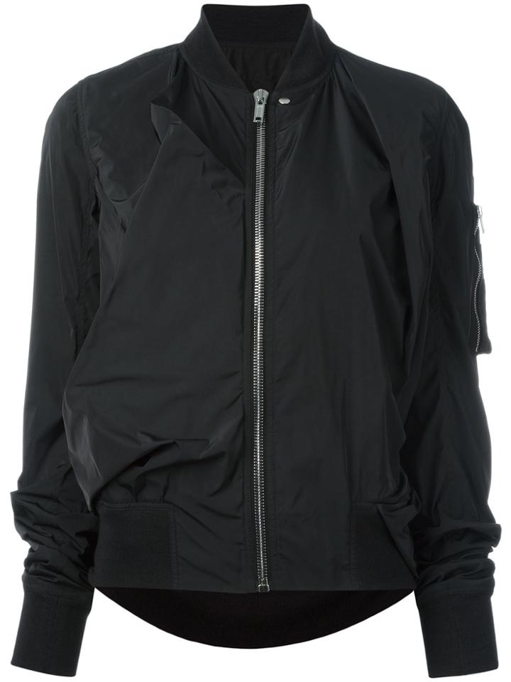 Rick Owens Swoop Bomber Jacket - Black