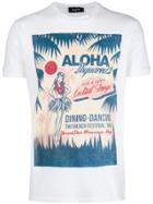 Dsquared2 Hawaiian Print T-shirt - White