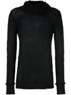 Masnada Roll Neck Longsleeved Pullover, Men's, Size: Medium, Black, Linen/flax/nylon/cashmere/wool