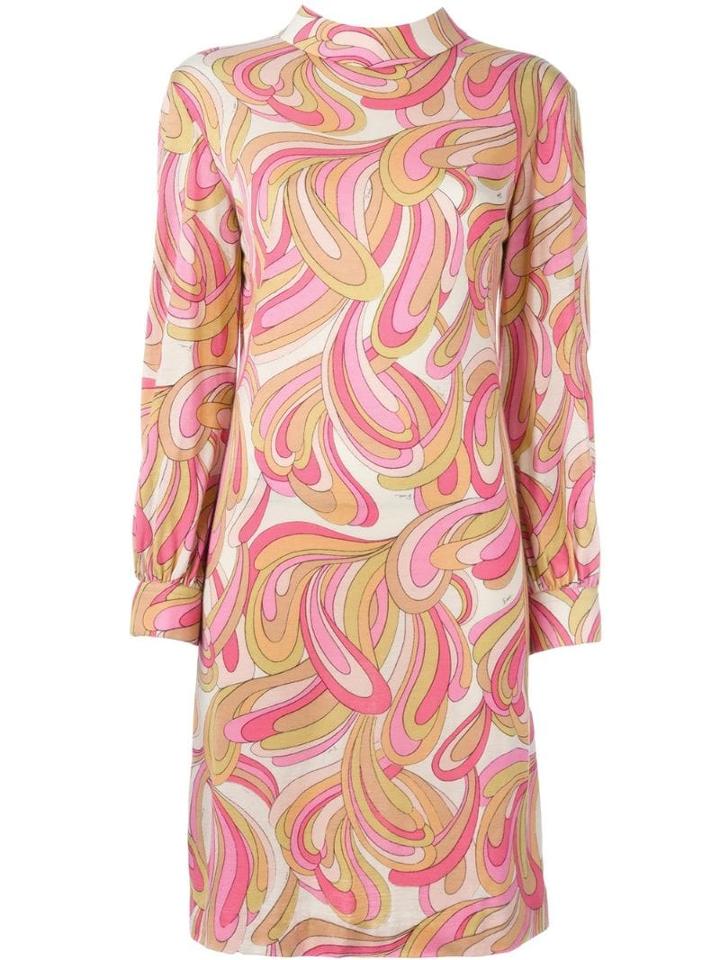 Emilio Pucci Pre-owned Printed Shift Dress - Pink