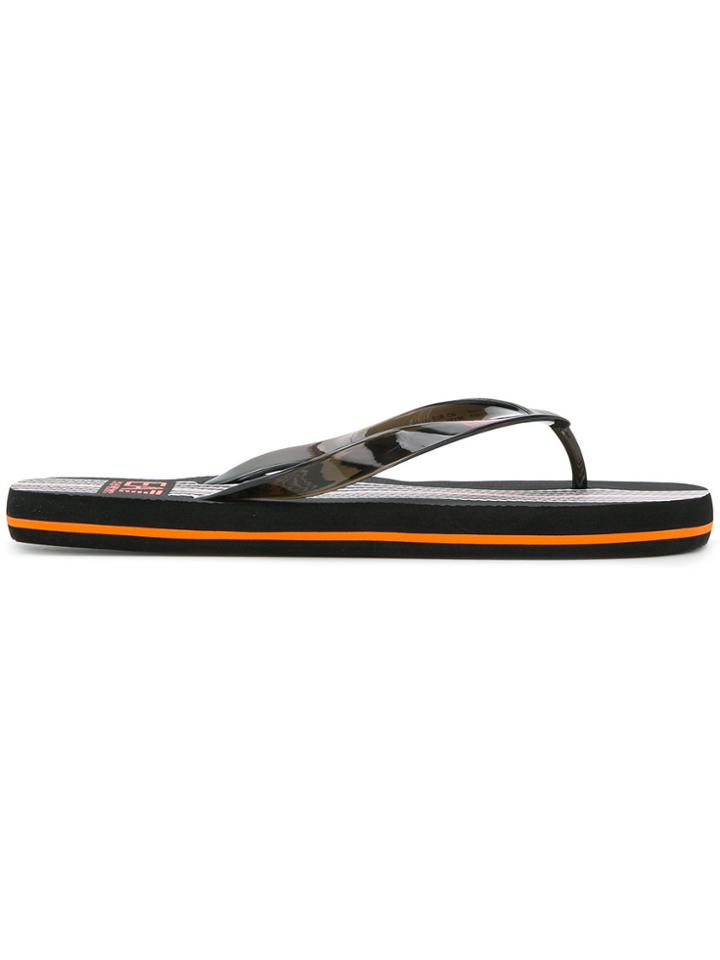Ea7 Emporio Armani Flip Flops - Black