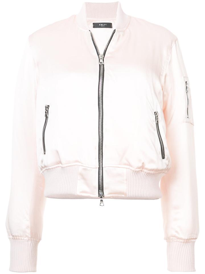 Amiri Classic Bomber Jacket - Pink & Purple