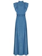 Lilly Sarti - Denim Maxi Dress - Women - Cotton - 36, Blue, Cotton