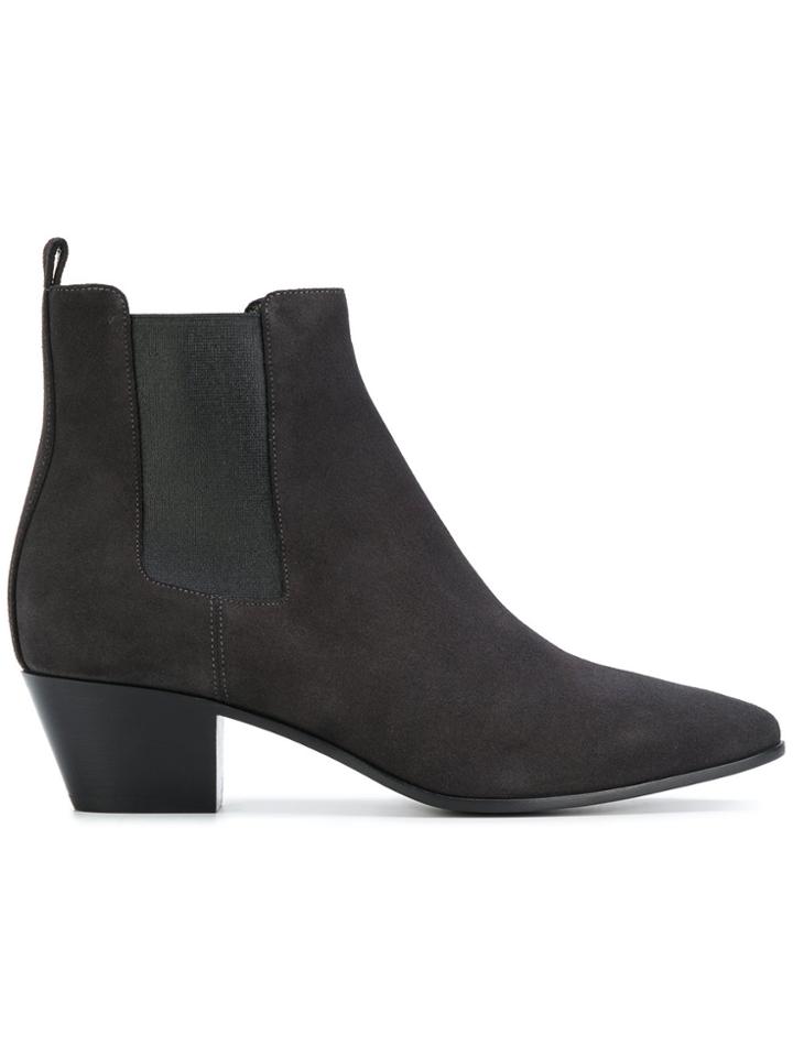 Saint Laurent Rock 40 Ankle Boots - Grey