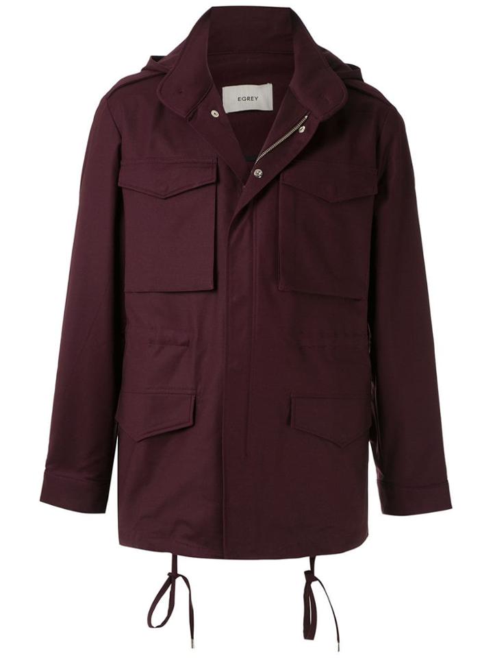 Egrey Multi Pocket Jacket - Purple