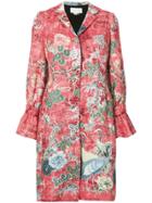 Sachin & Babi Dua Printed Coat - Red