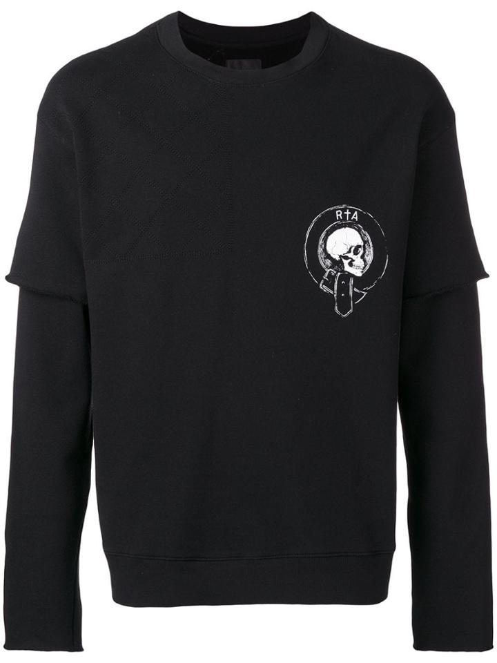 Rta Skull Logo Sweatshirt - Black
