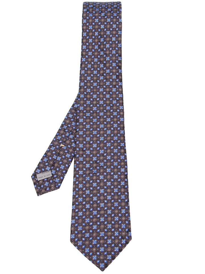 Canali Tile Jacquard Tie