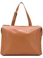 Rochas Adjustable Handle Tote - Brown