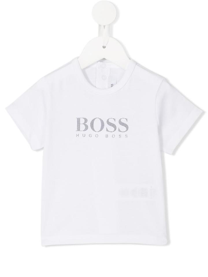 Boss Kids - Logo Print T-shirt - Kids - Cotton - 9 Mth, White
