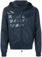 Armani Jeans Zipped Hooded Jacket - Blue