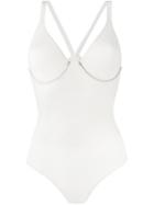 La Perla Underwired Swimsuit, Women's, Size: 34c, White, Nylon/spandex/elastane