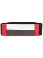 Marni Wide Colour Block Belt, Women's, Size: 70, Black, Polyester/spandex/elastane/leather