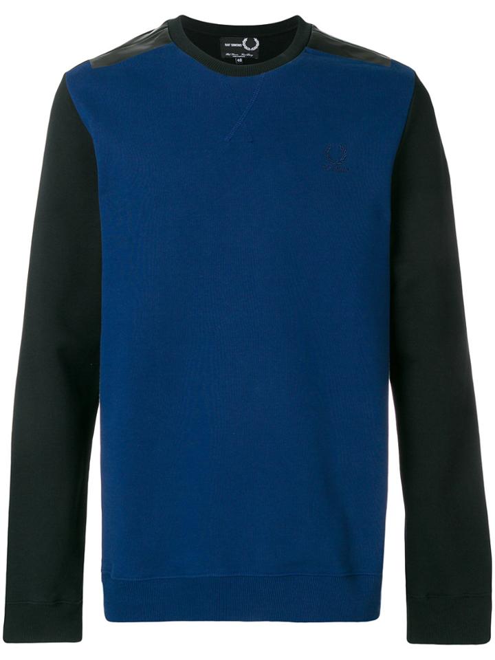 Raf Simons X Fred Perry Two Tone Sweatshirt - Blue