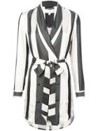 Michelle Mason Striped Blazer Dress - Nude & Neutrals