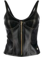 Versace Jeans Couture Fitted Style Vest Top - Black