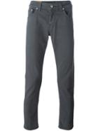 Dondup 'mius' Slim-fit Trousers, Men's, Size: 33, Grey, Cotton/spandex/elastane