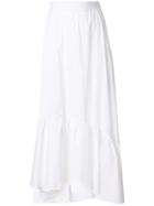 Federica Tosi Ruffle Hem Skirt - White