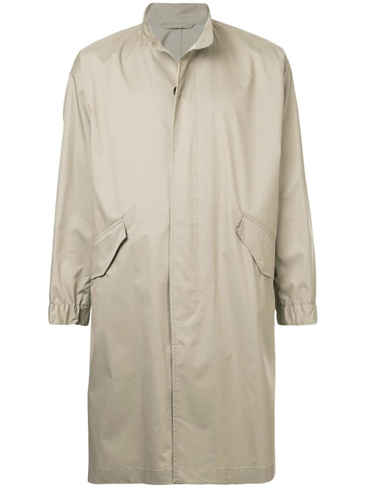 Tomorrowland Band Collar Coat - Nude & Neutrals