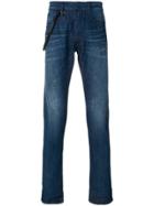 Emporio Armani Slim-fit Roll Up Jeans - Blue