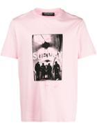 Neil Barrett Photographic Jersey T-shirt - Pink