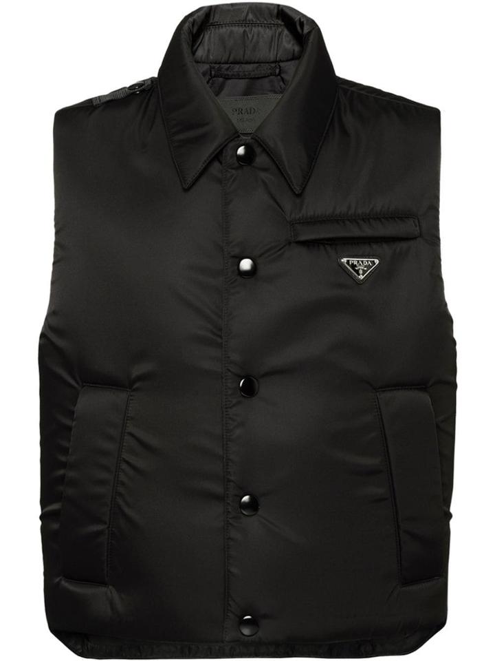 Prada Padded Nylon Gabardine Vest - Black