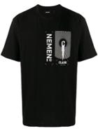 Nemen Logo Print T-shirt - Black